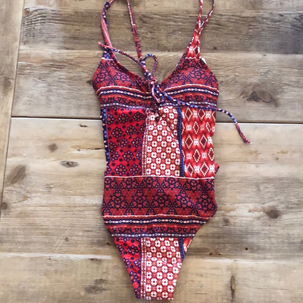 Boho one piece swim NWT